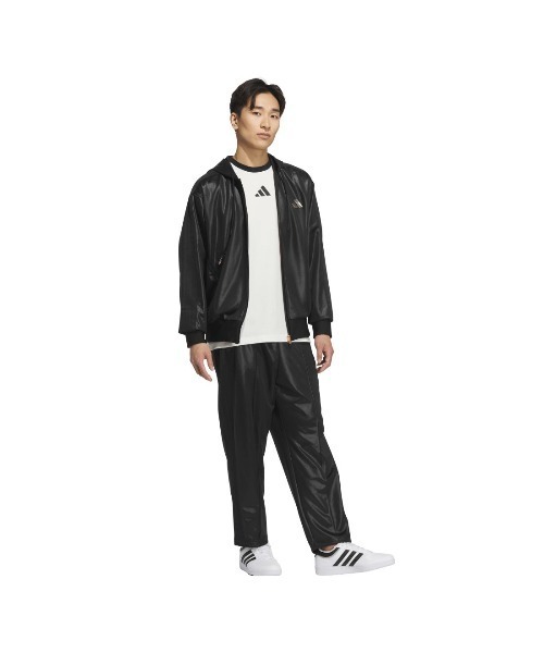 adidas(アディダス)の「アディダス adidas Staygold ルーズフィット フルレングス オープンヘム トラックパンツ(その他パンツ・メンズ・ホワイト×ゴールド/ブラック×ゴールド・S/M/L/LL/3L)」の8枚目の写真
