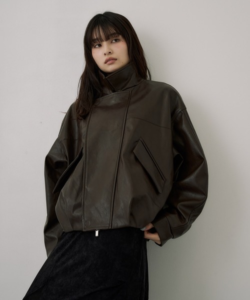 【美品】UNITED TOKYO レザーコンビボンディングブルゾン 中古・古着通販】UNITED TOKYO (ユナイテッドトーキョー) レザーコンビ