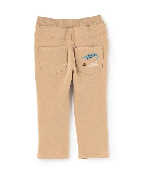 kladskap（クレードスコープ）の「【人気商品再入荷】【直営店で取り扱い無し】恐竜刺しゅうロング丈ストレートパンツ（その他パンツ・キッズ・ブラック/ベージュ・90cm/120cm/110cm/100cm）」の14枚目の写真