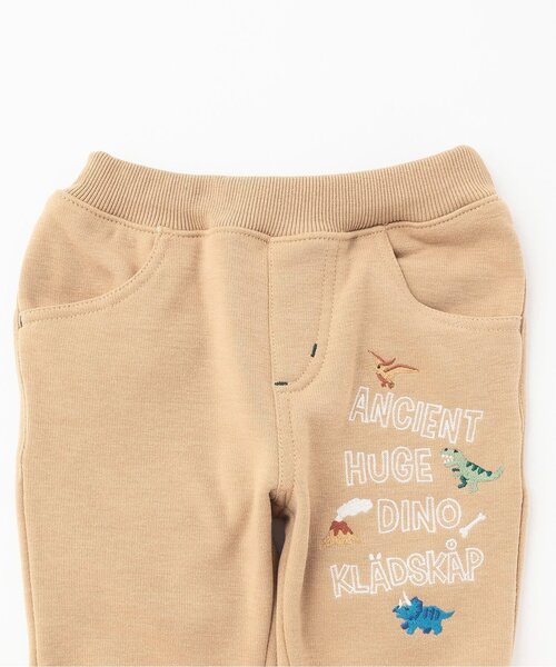 kladskap（クレードスコープ）の「【人気商品再入荷】【直営店で取り扱い無し】恐竜刺しゅうロング丈ストレートパンツ（その他パンツ・キッズ・ブラック/ベージュ・90cm/120cm/110cm/100cm）」の13枚目の写真