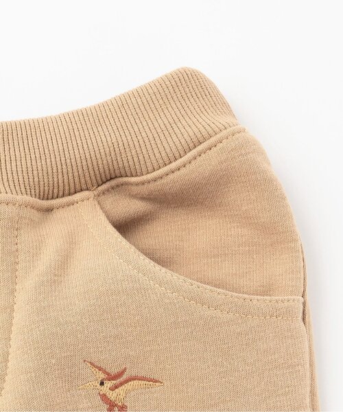 kladskap（クレードスコープ）の「【人気商品再入荷】【直営店で取り扱い無し】恐竜刺しゅうロング丈ストレートパンツ（その他パンツ・キッズ・ブラック/ベージュ・90cm/120cm/110cm/100cm）」の11枚目の写真