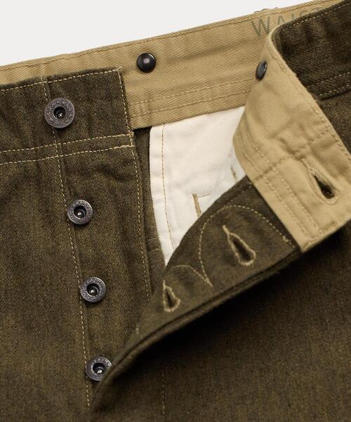 RRL(ダブル アール エル)の「レジメント フィット パネルド ツイル カーゴ パンツ(カーゴパンツ・メンズ・グリーン系1・32/30/31/30/30/30/29/30/28/30/38/32/36/32/34/32/32/32)」の7枚目の写真