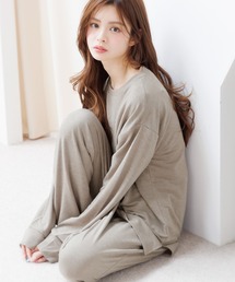 Dita（ディータ）の「やわらストレッチミニ裏毛セットアップ（ルームウェア/パジャマ）」