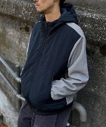 ikka（イッカ）の「【芸能人着用】sorona(R)ブロックスコンビパーカー（ブルゾン）」