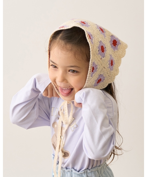 Lycee mine(リセマイン)の「アソートクロシェバブーシュカ(その他小物・キッズ・ラベンダー/レッド/ピンク/サックスブルー/ターコイズブルー・F)」の4枚目の写真