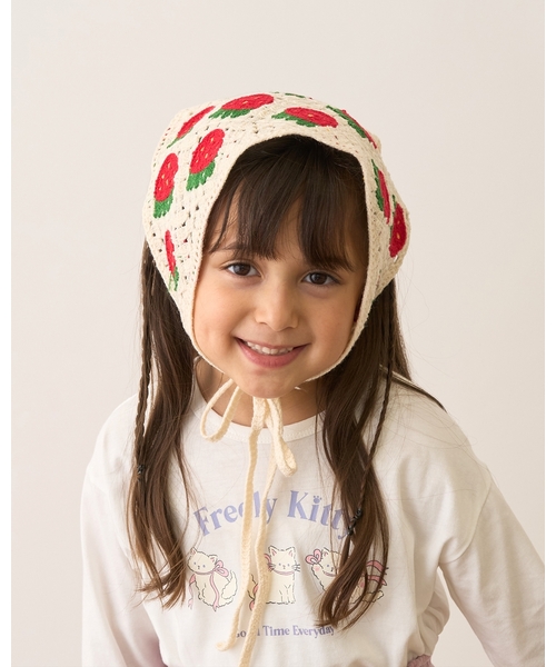 Lycee mine(リセマイン)の「アソートクロシェバブーシュカ(その他小物・キッズ・ラベンダー/レッド/ピンク/サックスブルー/ターコイズブルー・F)」の20枚目の写真