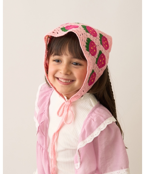 Lycee mine(リセマイン)の「アソートクロシェバブーシュカ(その他小物・キッズ・ラベンダー/レッド/ピンク/サックスブルー/ターコイズブルー・F)」の22枚目の写真