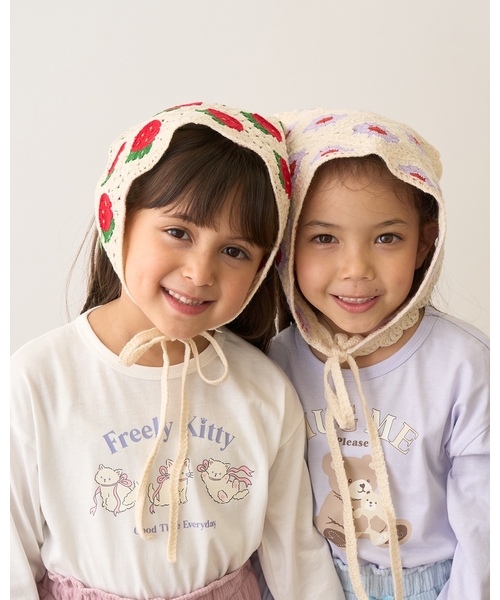 Lycee mine(リセマイン)の「アソートクロシェバブーシュカ(その他小物・キッズ・ラベンダー/レッド/ピンク/サックスブルー/ターコイズブルー・F)」の8枚目の写真