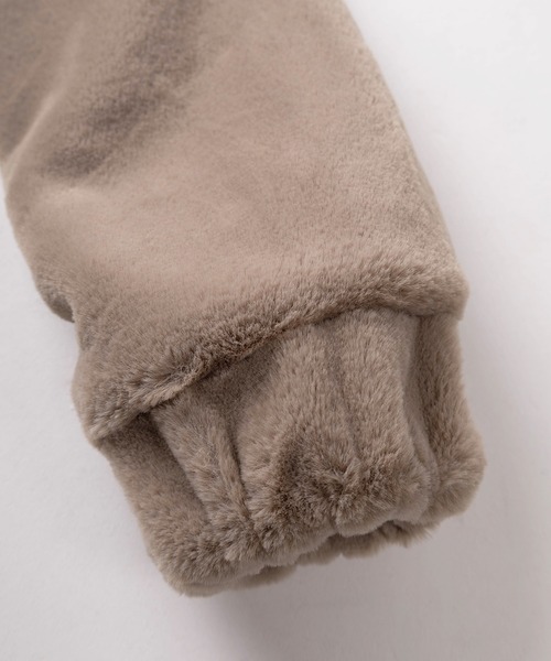 Red Cap Girl(レッドキャプガール)の「【70】【RCG】バックフェルト刺繍 ラビットファー フードブルゾン(ブルゾン・メンズ・モカ/ブラック/ホワイト・M/L)」の9枚目の写真