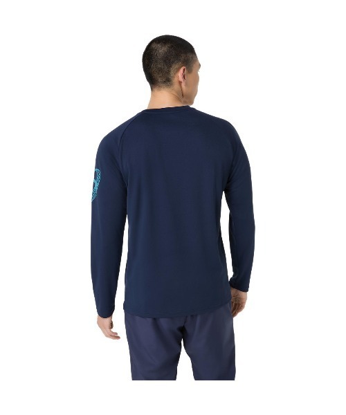 ASICS（アシックス）の「アシックス ASICS ドライ長袖シャツ（Tシャツ/カットソー・メンズ・ネイビー/コバルトブルー/ブラック・M/L/LL/S）」の14枚目の写真