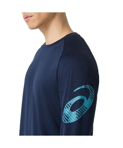 ASICS（アシックス）の「アシックス ASICS ドライ長袖シャツ（Tシャツ/カットソー・メンズ・ネイビー/コバルトブルー/ブラック・M/L/LL/S）」の17枚目の写真