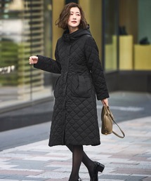 René 黒 キルティング ロングコート 38 René 黒 キルティング ロングコート 38