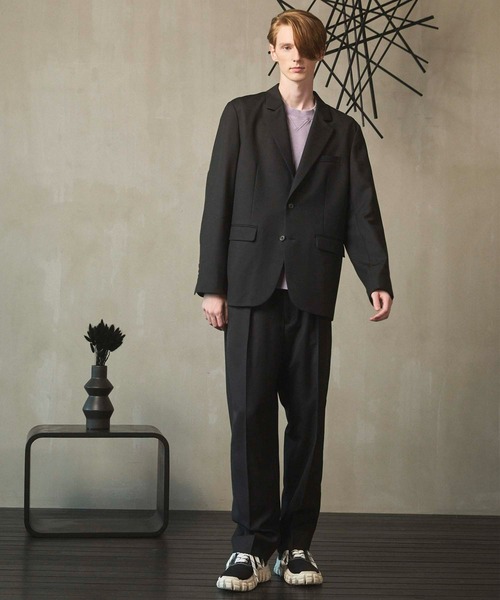 MAISON SPECIAL(メゾンスペシャル)の「《UNISEX》Piping Switching Prime-Over Pigment-dye Sweatshirt/パイピング切り替えプライムオーバーピグメントダイスウェット【MAISON SPECIAL/メゾンスペシャル】(スウェット・メンズ・ピンク/ブルー/パープル/グレー/ブラック・1/2/0)」の12枚目の写真