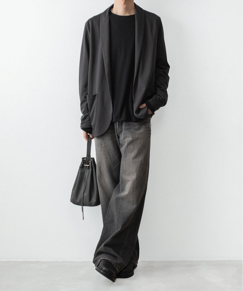 ATTACHMENT(アタッチメント)の「11OZ デニム ワイドジーンズ / 11OZ DENIM WIDE JEANS(デニムパンツ・メンズ・ブラック/ライトインディゴブルー・3/2/1/4)」の21枚目の写真