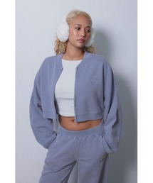 ALEXIA STAM | Wellness Logo Pigment Cropped Sweat Blouson /ピグメントZIPスウェットトップス(スウェット)