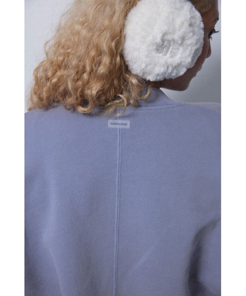 ALEXIA STAM（アリシアスタン）の「Wellness Logo Pigment Cropped Sweat Blouson /ピグメントZIPスウェットトップス（スウェット・レディース・ブルー/チャコールグレー/ブラウン・FREE）」の16枚目の写真