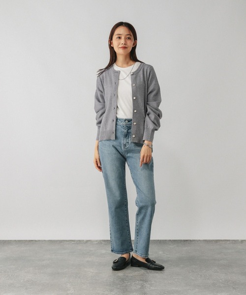 GLOBAL WORK（グローバルワーク）の「メルティクルー金ボタンカーディガン/577879（カーディガン/ボレロ・レディース・ベージュ系その他3/ブラック/ブルー系その他6/ライトグレー/レッド・REGULAR/SHORT）」の21枚目の写真