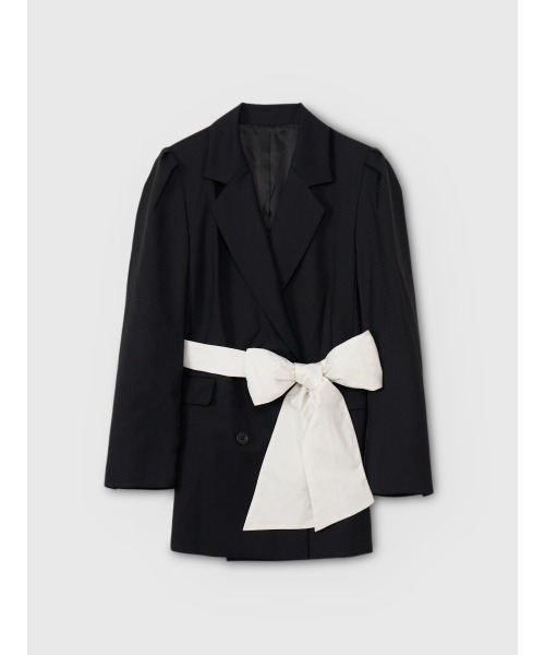 新品未使用 エイミーイストワール　リボンジャケット エイミーイストワール EIMY ISTOIRE French poodle fur リボン