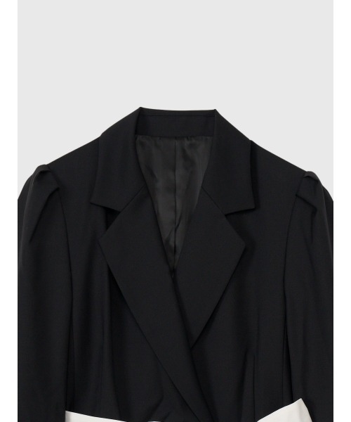 EIMY ISTOIRE（エイミーイストワール）の「リボンベルトテーラードジャケット（テーラードジャケット・レディース・ブラック/ベージュ・F）」の14枚目の写真