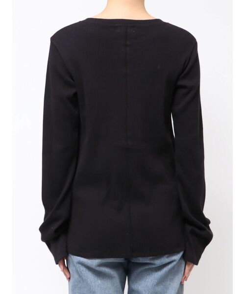 Ungrid（アングリッド）の「ヘンリーデザインロングスリーブTee（Tシャツ/カットソー・レディース・ライトグレー/ブラック/オフホワイト・FREE）」の18枚目の写真