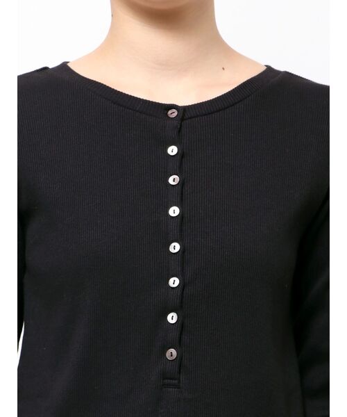 Ungrid（アングリッド）の「ヘンリーデザインロングスリーブTee（Tシャツ/カットソー・レディース・ライトグレー/ブラック/オフホワイト・FREE）」の19枚目の写真