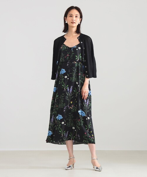 TICCA（ティッカ）の「【別注】TICCA / フラワー プリント キャミワンピース（ワンピース・レディース・ブラック/ブラウン・ONE SIZE）」の2枚目の写真