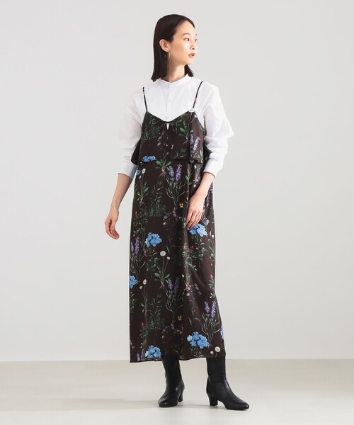 TICCA（ティッカ）の「【別注】TICCA / フラワー プリント キャミワンピース（ワンピース・レディース・ブラック/ブラウン・ONE SIZE）」の7枚目の写真