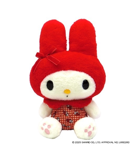 sanrio/サンリオキャラクターズ マイメロディ 赤チェック ぬいぐるみS