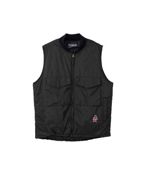 HYSTERIC GLAMOUR（ヒステリックグラマー）の「VIXEN GIRLワッペン G-8 WEPベスト（ベスト・メンズ・カーキ/ブラック/グレー・X-LARGE/LARGE/MEDIUM/SMALL）」の2枚目の写真