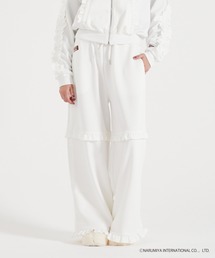 DIP IN CHOCOLATE（ディップインチョコレート）の「【エンジェルブルー×DIP IN CHOCOLATE】トラックジャージセットアップ　フリルパンツ（スウェットパンツ）」