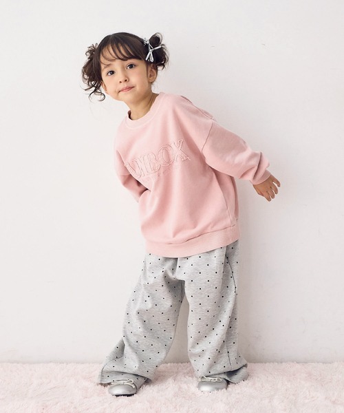 Piet(ピエット)の「【軽量】ヴィンテージライク ロゴスウェット(スウェット・キッズ・グリーン/ピンク/パープル/チャコール・110/100/130/120)」の4枚目の写真