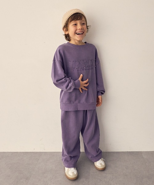 Piet(ピエット)の「【軽量】ヴィンテージライク ロゴスウェット(スウェット・キッズ・グリーン/ピンク/パープル/チャコール・110/100/130/120)」の14枚目の写真