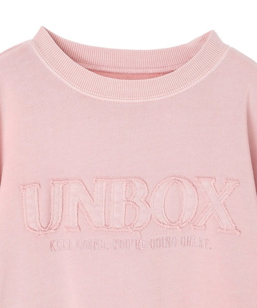 Piet(ピエット)の「【軽量】ヴィンテージライク ロゴスウェット(スウェット・キッズ・グリーン/ピンク/パープル/チャコール・110/100/130/120)」の5枚目の写真