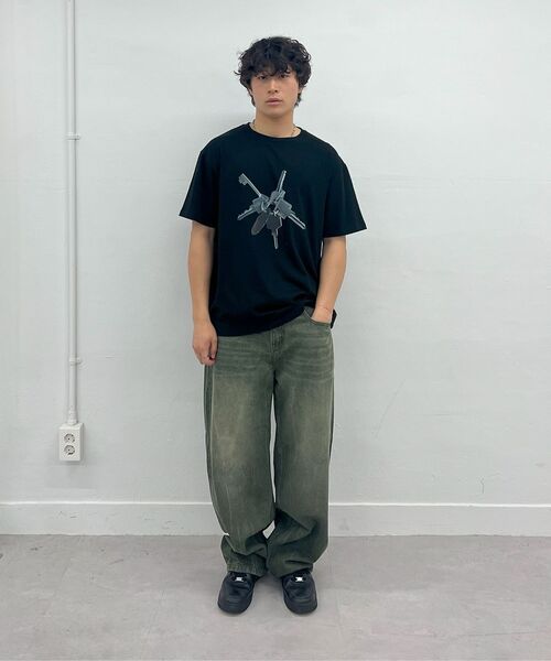 Millo Archive（ミロ アーカイブ）の「リフレクトカーブドパンツ [ブラック]（デニムパンツ・レディース・その他・LARGE/X-LARGE/SMALL/MEDIUM）」の10枚目の写真