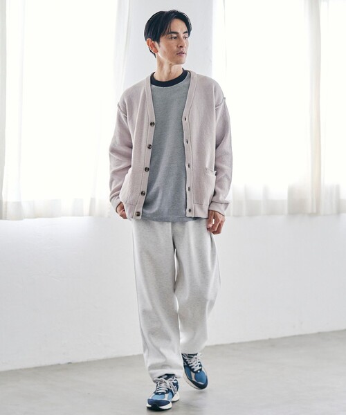 coen（コーエン）の「ソフトタッチモールニットカーディガン（カーディガン/ボレロ・メンズ・ダークグレー/ナチュラル/ターコイズブルー・S/M/L/XL）」の5枚目の写真