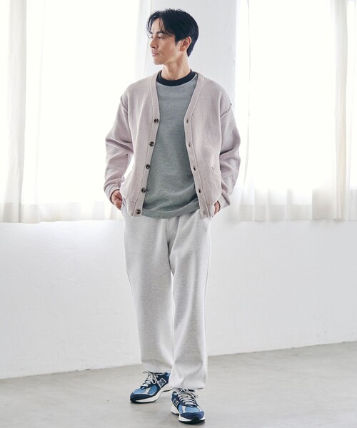 coen（コーエン）の「ソフトタッチモールニットカーディガン（カーディガン/ボレロ・メンズ・ダークグレー/ナチュラル/ターコイズブルー・S/M/L/XL）」の6枚目の写真