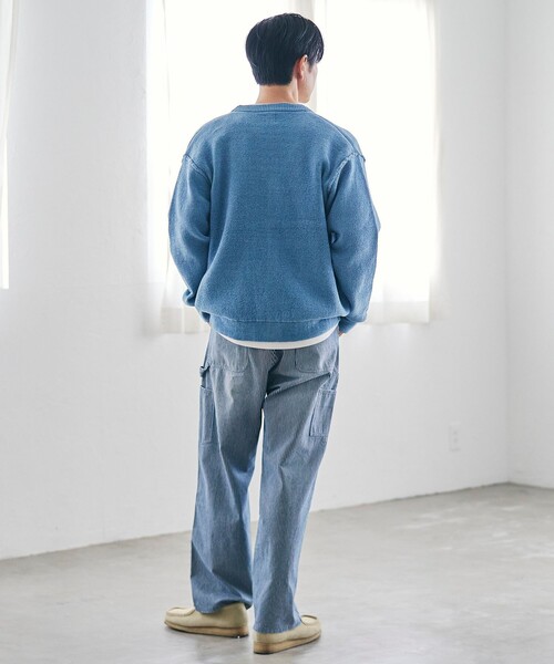 coen（コーエン）の「ソフトタッチモールニットカーディガン（カーディガン/ボレロ・メンズ・ダークグレー/ナチュラル/ターコイズブルー・S/M/L/XL）」の17枚目の写真