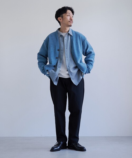 coen（コーエン）の「ソフトタッチモールニットカーディガン（カーディガン/ボレロ・メンズ・ダークグレー/ナチュラル/ターコイズブルー・S/M/L/XL）」の19枚目の写真