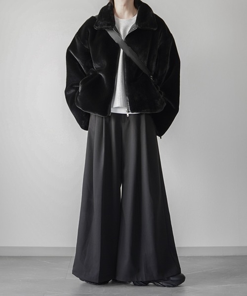 ELLUV/エルヴ】ノーブルエレガンスファー ワイドカフスショート