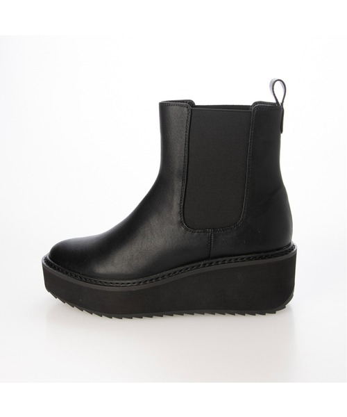 Fin(フィン)の「厚底サイドゴアブーツ【低反発スポンジ入り】(ブーツ・レディース・ブラック/ブラウン・S/M/L/LL)」の3枚目の写真