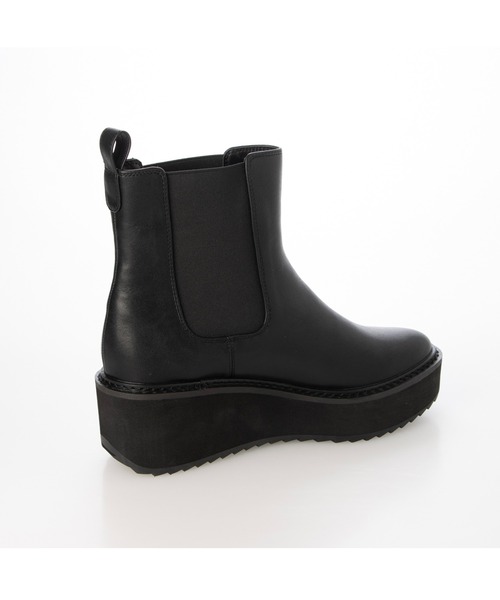 Fin(フィン)の「厚底サイドゴアブーツ【低反発スポンジ入り】(ブーツ・レディース・ブラック/ブラウン・S/M/L/LL)」の4枚目の写真