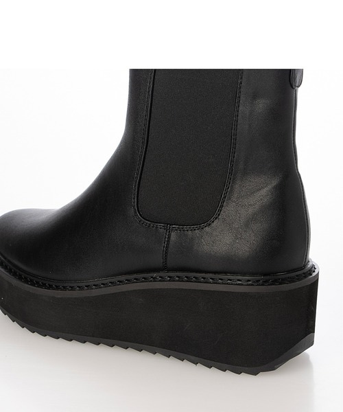 Fin(フィン)の「厚底サイドゴアブーツ【低反発スポンジ入り】(ブーツ・レディース・ブラック/ブラウン・S/M/L/LL)」の7枚目の写真