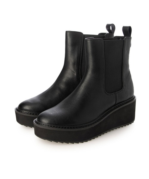 Fin(フィン)の「厚底サイドゴアブーツ【低反発スポンジ入り】(ブーツ・レディース・ブラック/ブラウン・S/M/L/LL)」の13枚目の写真