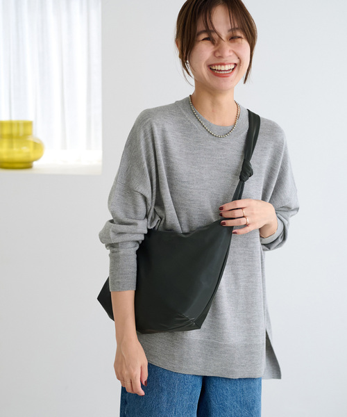 JOURNAL STANDARD relume(ジャーナルスタンダード レリューム)の「《一部WEB限定追加3》BiellaYarnワイドクルーネックプルオーバー(ニット/セーター・レディース・ブラウン/ライトブルー/レッド/ライトグレー/チャコールグレー・FREE)」の19枚目の写真