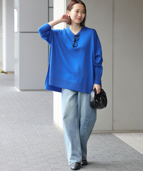 セール】《一部WEB限定追加3》BiellaYarnワイドクルーネックプル