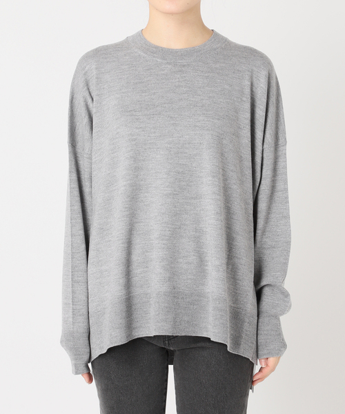 一部WEB限定追加3》BiellaYarnワイドクルーネックプルオーバー（ニット