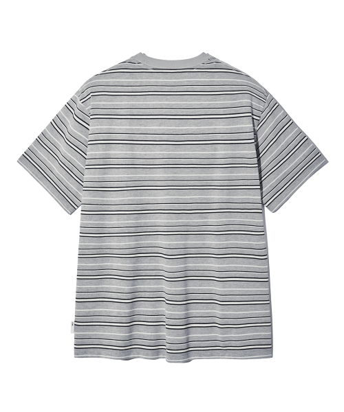 F.ILLUMINATE(フィルミネイト)の「モノラインストライプTシャツ-グレー(Tシャツ/カットソー・レディース・その他・SMALL/MEDIUM/LARGE)」の7枚目の写真