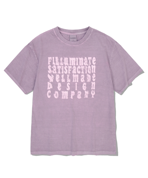 F.ILLUMINATE(フィルミネイト)の「グランジピグメントTシャツ-ライトパープル(Tシャツ/カットソー・レディース・その他・SMALL/MEDIUM/LARGE)」の1枚目の写真
