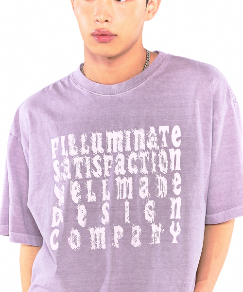 F.ILLUMINATE(フィルミネイト)の「グランジピグメントTシャツ-ライトパープル(Tシャツ/カットソー・レディース・その他・SMALL/MEDIUM/LARGE)」の3枚目の写真