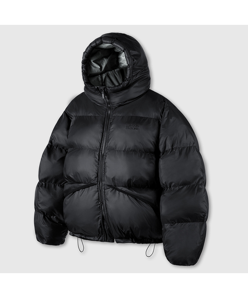 セール】2WAYハイネックオーバーサイズフードパディングジャケット